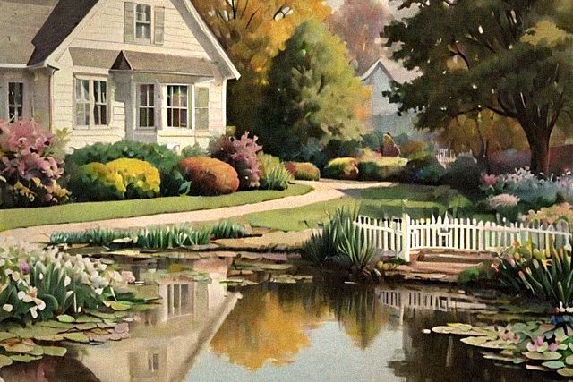 Painting for the chapter The Backyard Crater