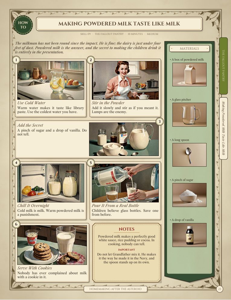 Page 23: Skill 09 · Making Powdered Milk Taste Like Milk