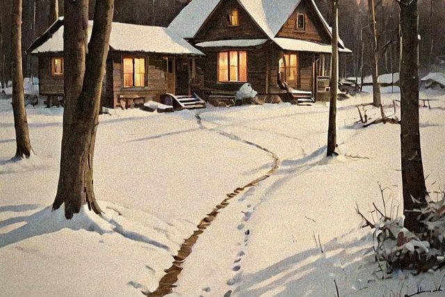 Painting for the chapter Found in the Woodshed