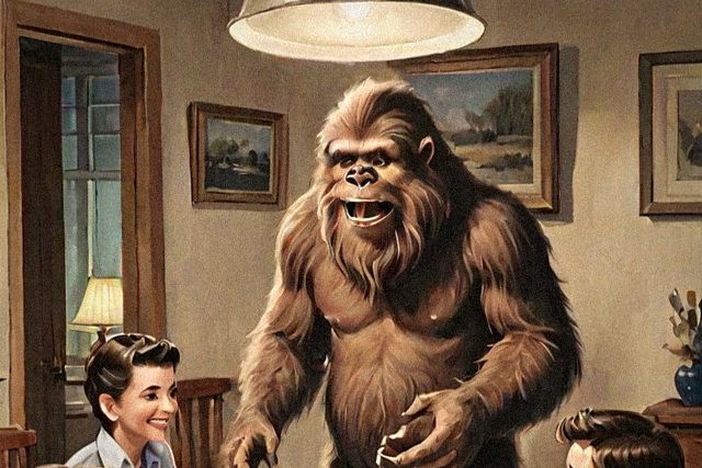 Painting for the chapter Table Manners for Bigfoot