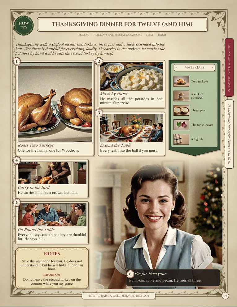 Page 69: Skill 50 · Thanksgiving Dinner for Twelve (and Him)