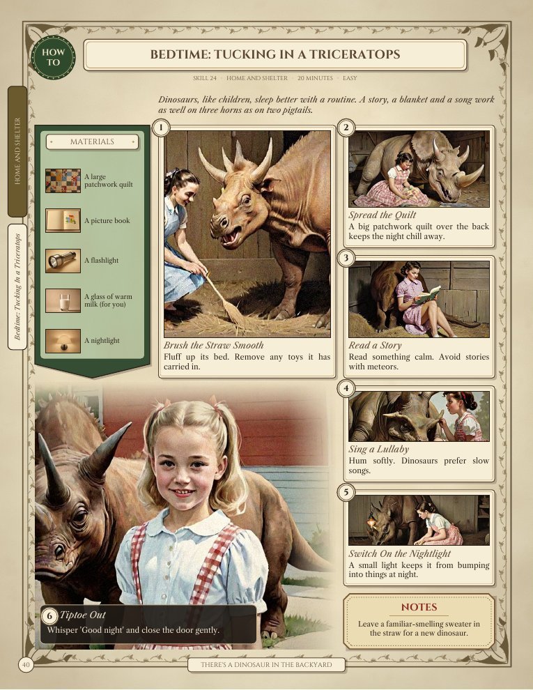Page 40: Skill 24 · Bedtime: Tucking In a Triceratops