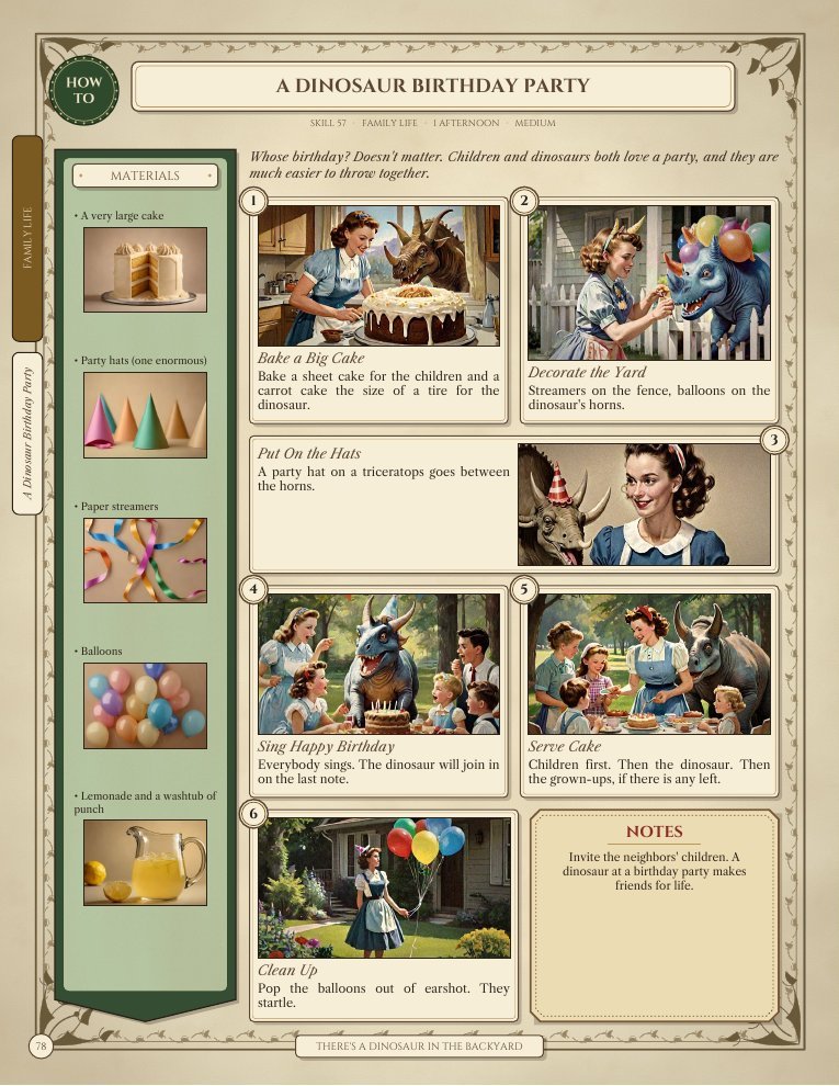 Page 78: Skill 57 · A Dinosaur Birthday Party