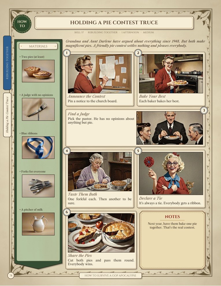 Page 78: Skill 57 · Holding a Pie Contest Truce