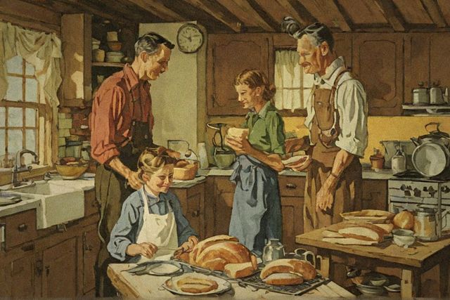 Painting for the The Old-Time Kitchen chapter
