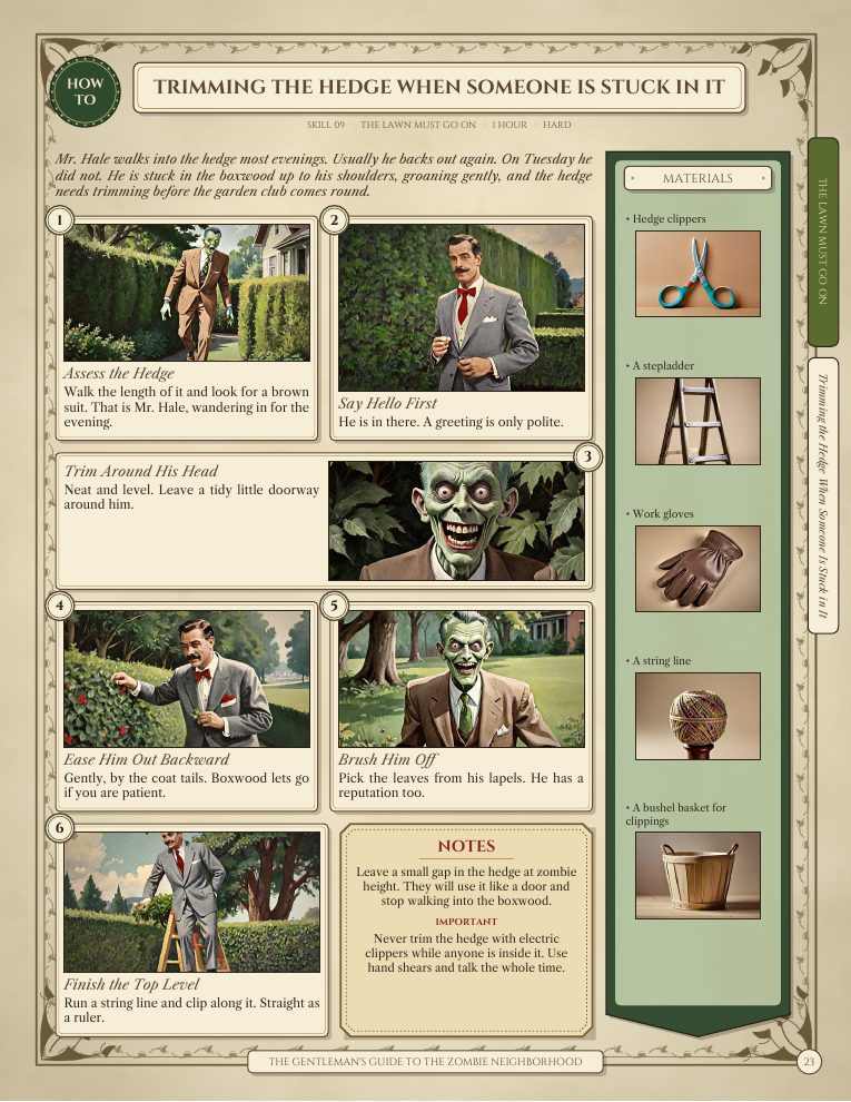 Page 23: Skill 09 · Trimming the Hedge When Someone Is Stuck in It